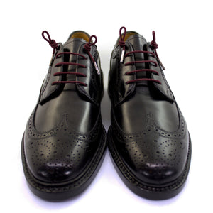 Burgundy laces for dress shoes, Length: 32"/81cm-Stolen Riches