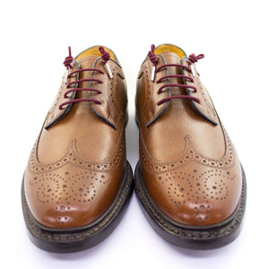 Burgundy laces for dress shoes, Length: 27"/69cm-Stolen Riches