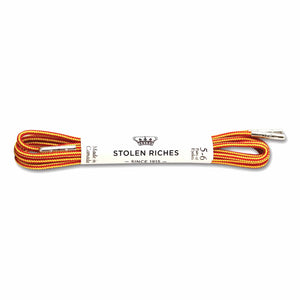 Red and yellow laces for dress shoes, Length: 32"/81cm-Stolen Riches