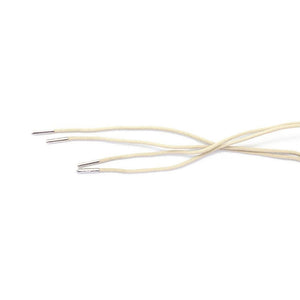 Cream laces for dress shoes, Length: 32"/81cm-Stolen Riches