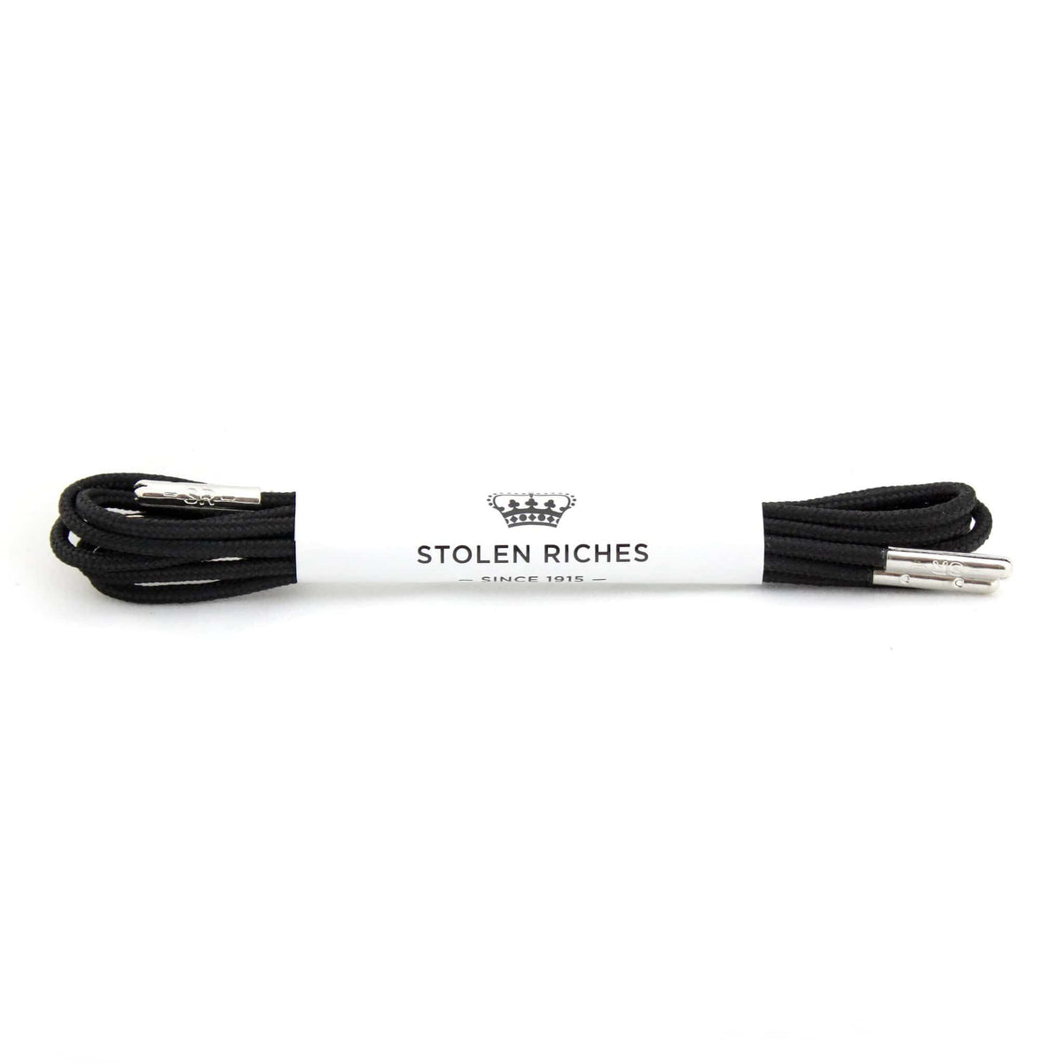 Black laces for dress shoes, Length: 27"/69cm-Stolen Riches