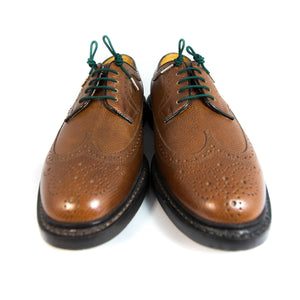 Forest green laces for dress shoes, Length: 27"/69cm-Stolen Riches
