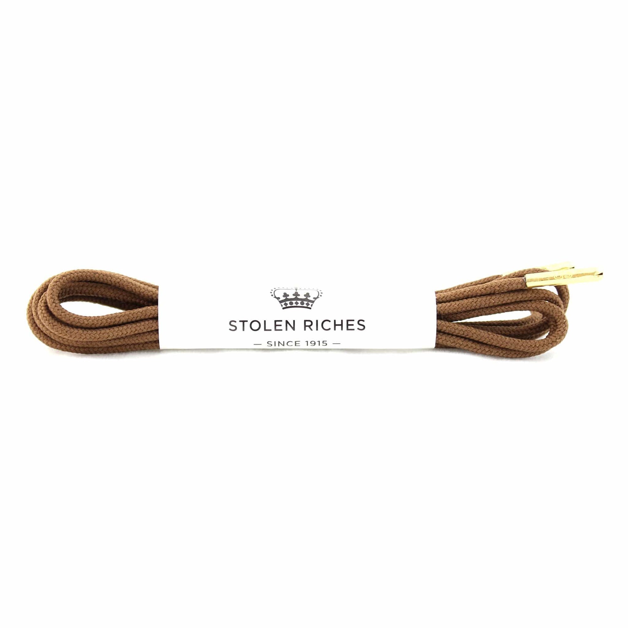Brown laces for dress shoes, Length: 32"/81cm-Stolen Riches
