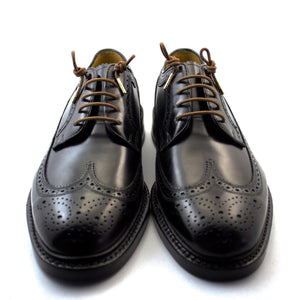 Brown laces for dress shoes, Length: 27"/69cm-Stolen Riches