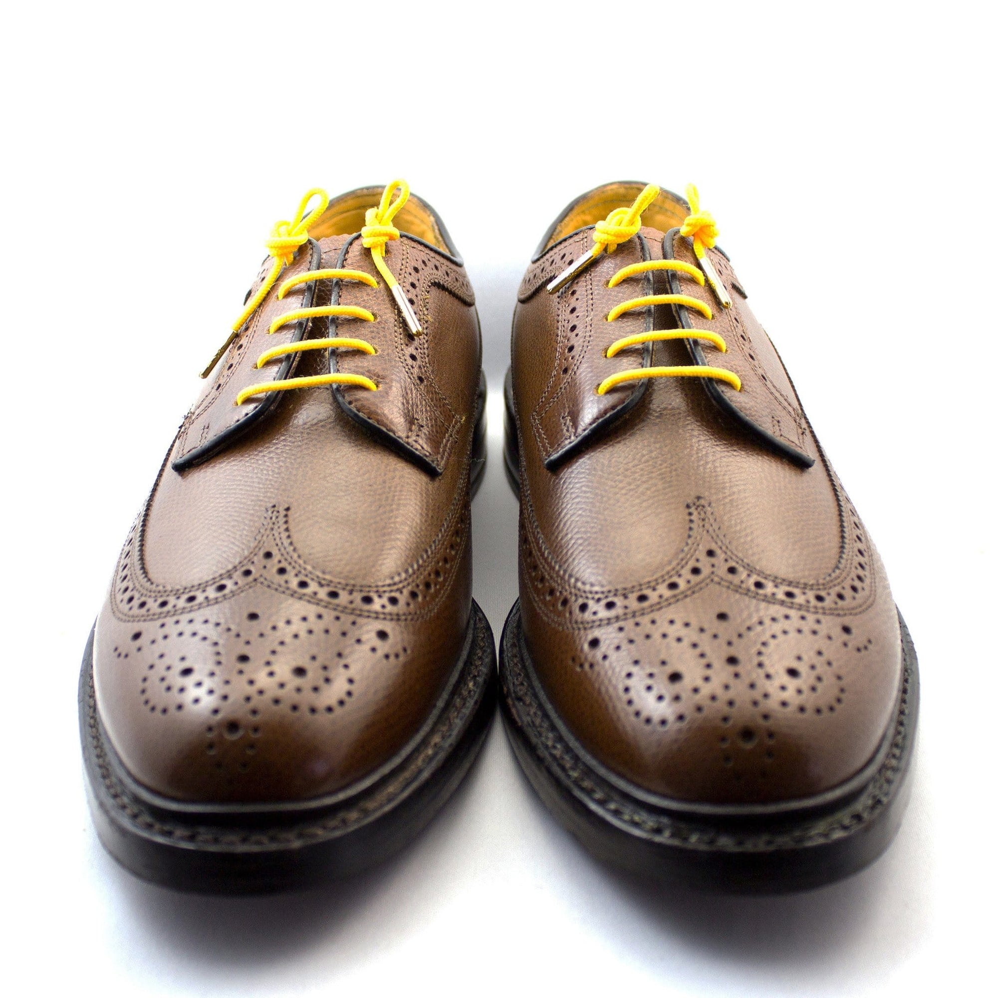 Yellow laces for dress shoes, Length: 27"/69cm-Stolen Riches