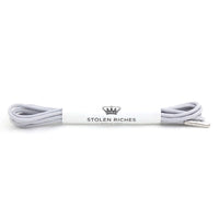 Light gray laces for dress shoes, Length: 27"/69cm-Stolen Riches