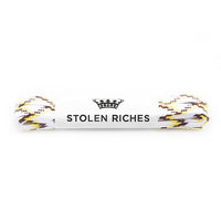 White wave laces for sneakers (Length: 45"/114cm) - Stolen Riches