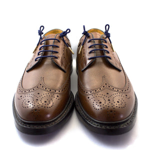 Navy blue laces for dress shoes, Length: 32"/81cm-Stolen Riches