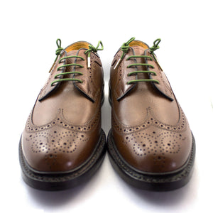 Army green laces for dress shoes, Length: 27"/69cm-Stolen Riches