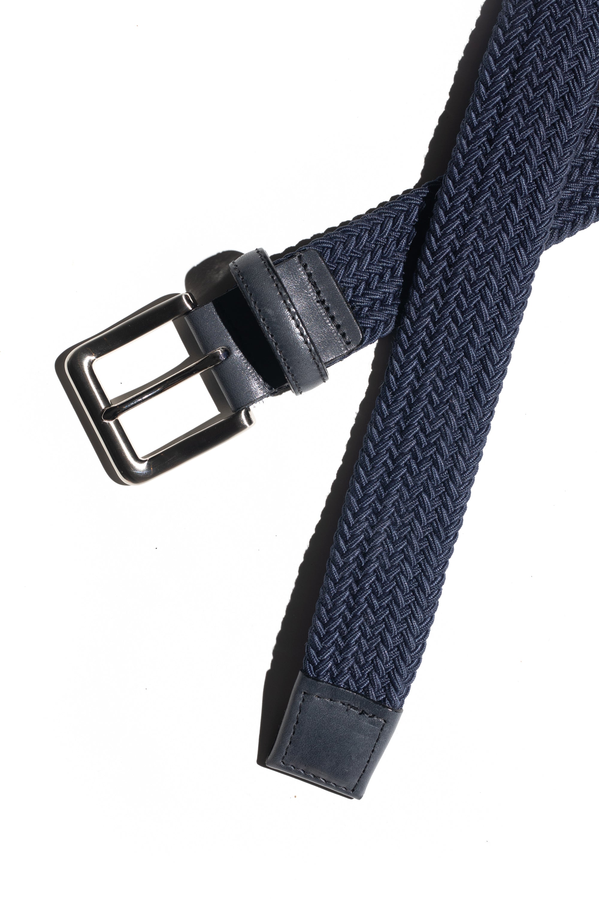 Navy - Woven Stretch Belt
