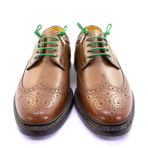 Emerald green laces for dress shoes, Length: 27"/69cm-Stolen Riches