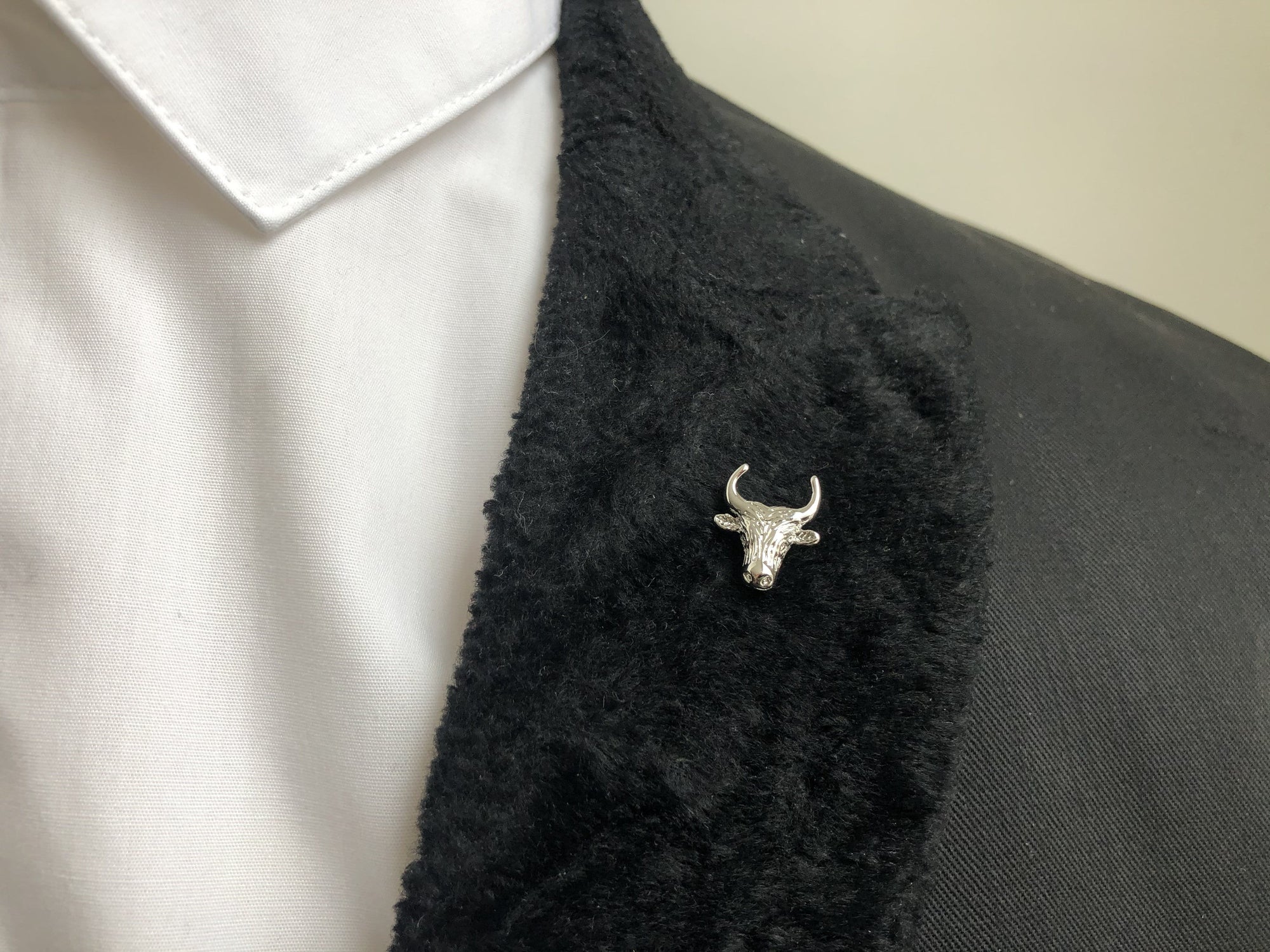 Ox Head Lapel Pin