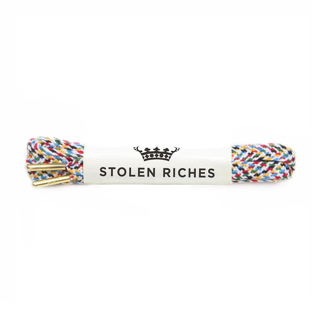 Multicoloured laces for sneakers (Length: 45"/114cm) - Stolen Riches