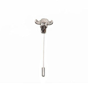 Bull Head Lapel Pin - Stolen Riches