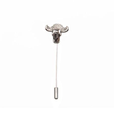 Bull Head Lapel Pin - Stolen Riches