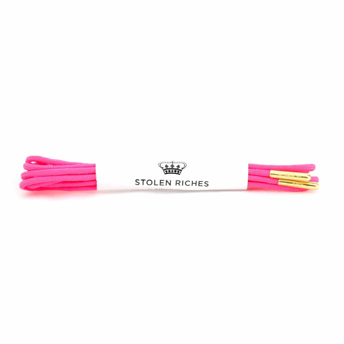 Neon pink laces for dress shoes, Length: 32"/81cm-Stolen Riches