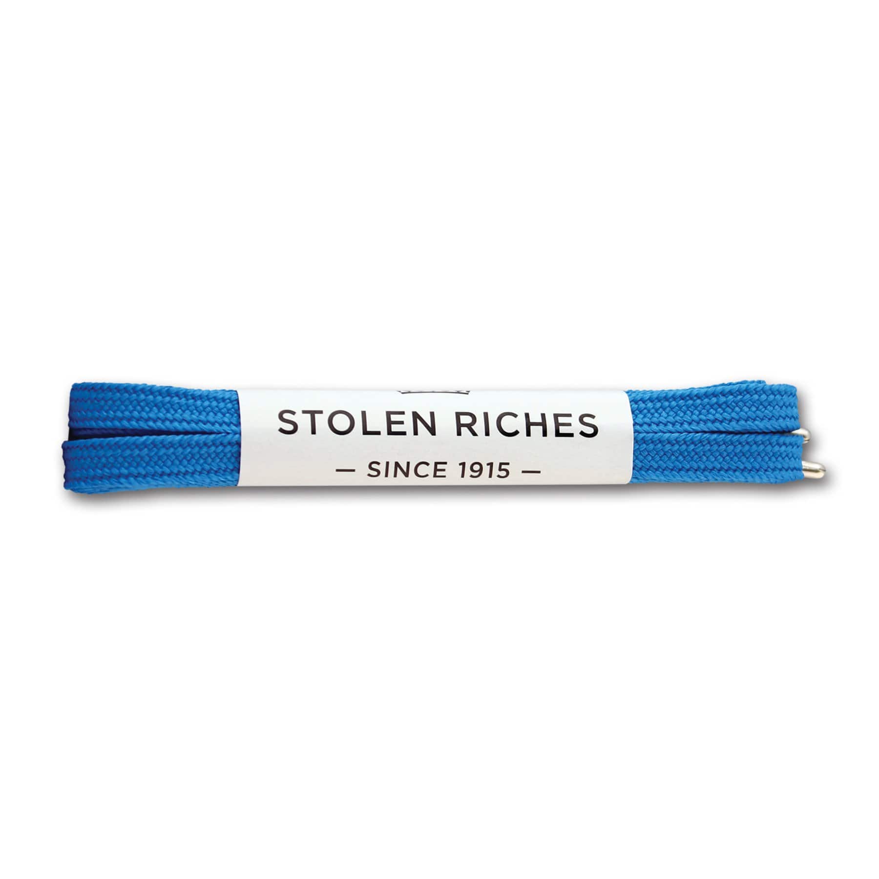 Bright blue laces for sneakers (Length: 45"/114cm) - Stolen Riches