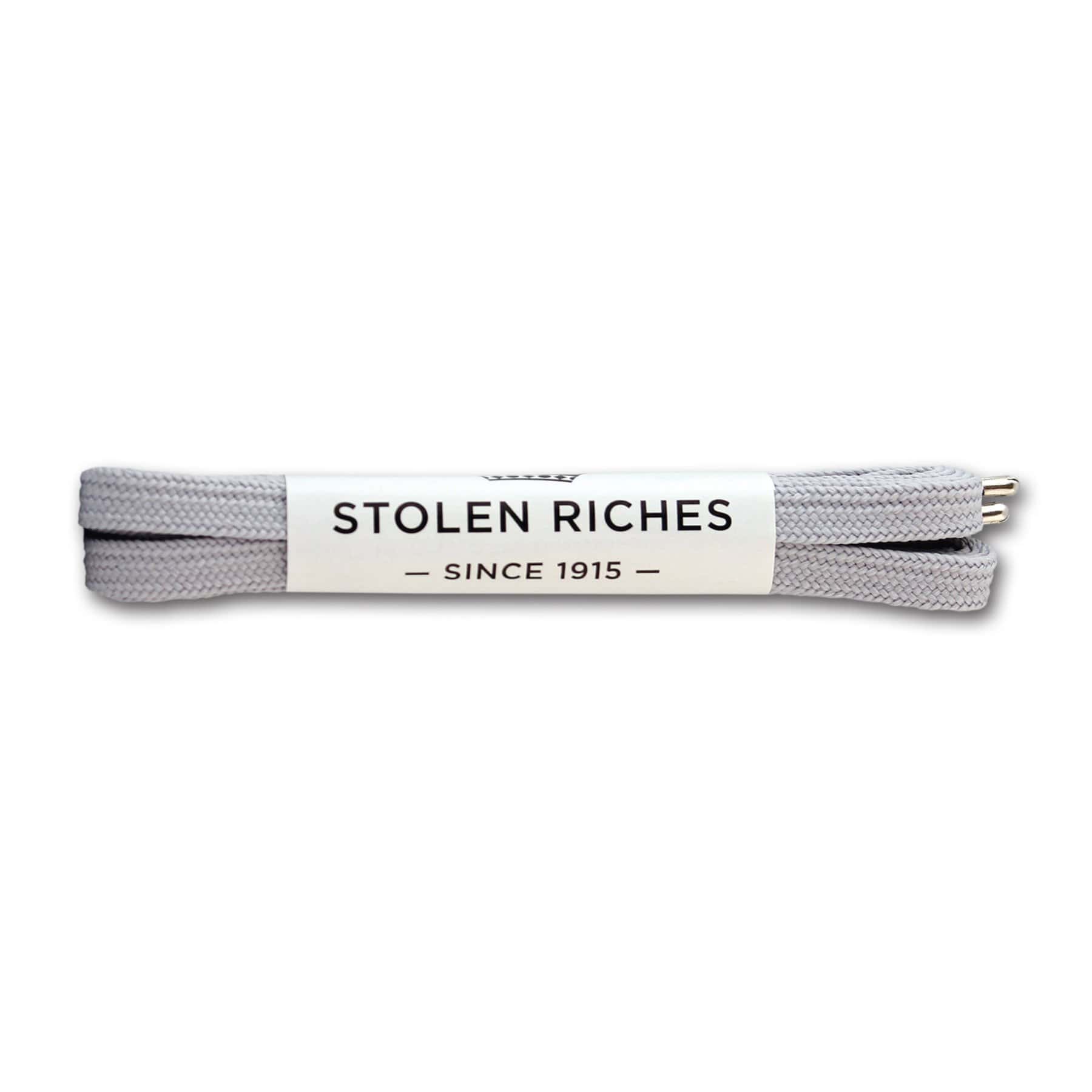 Light silver laces for sneakers (Length: 45"/114cm) - Stolen Riches