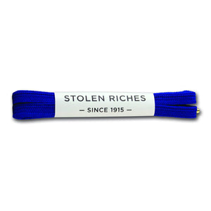 Deep blue laces for sneakers (Length: 45"/114cm) - Stolen Riches