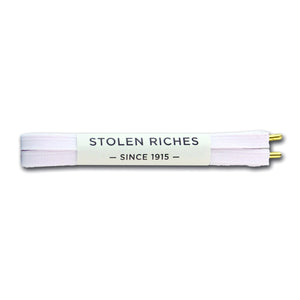 White laces for sneakers (Length: 45"/114cm) - Stolen Riches