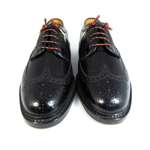 Vienna, Maroon laces (Length: 32"/81cm) on black shoes - Stolen Riches / CA