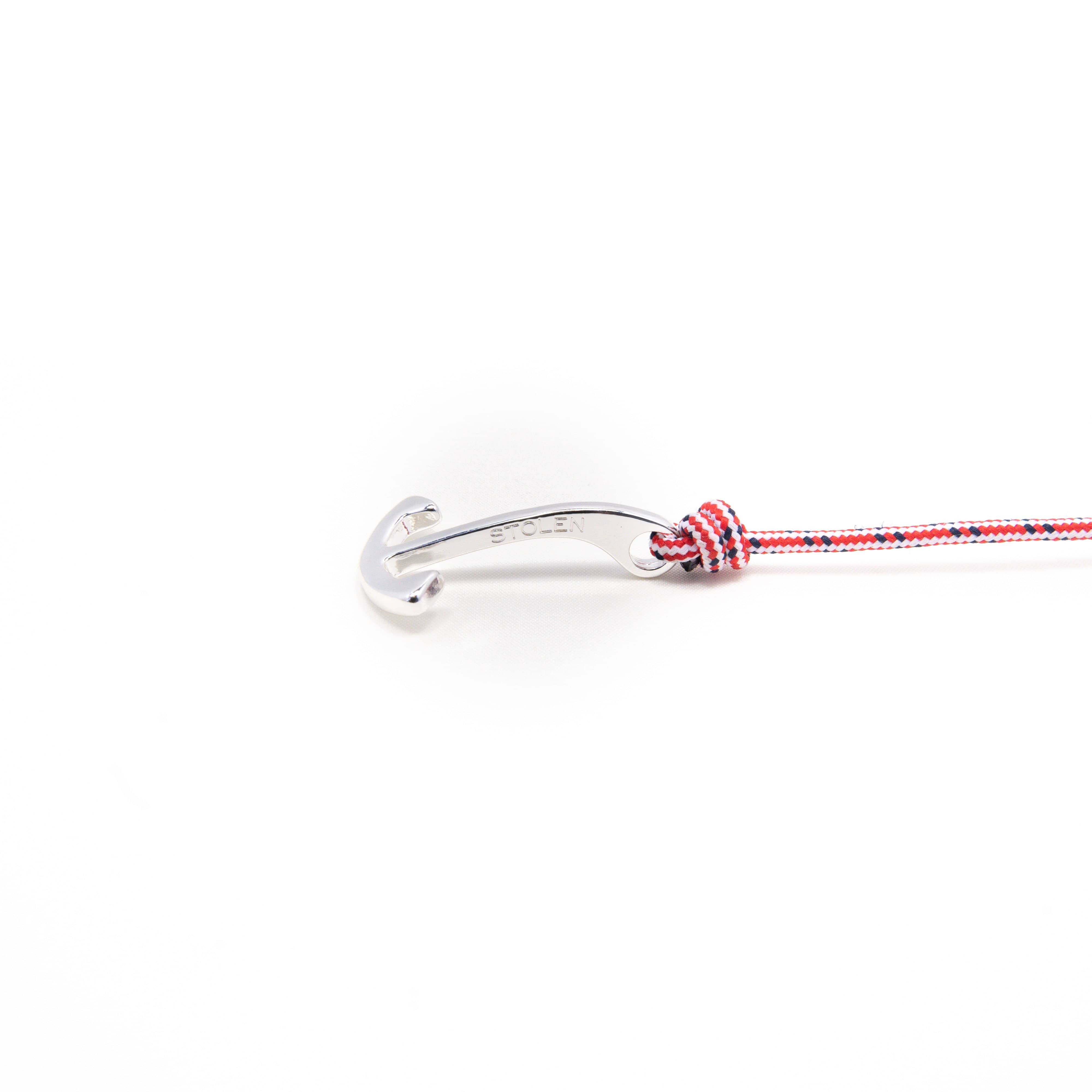 Adjustable anchor bracelet, silver-Wrist Wear-Stolen Riches / CA