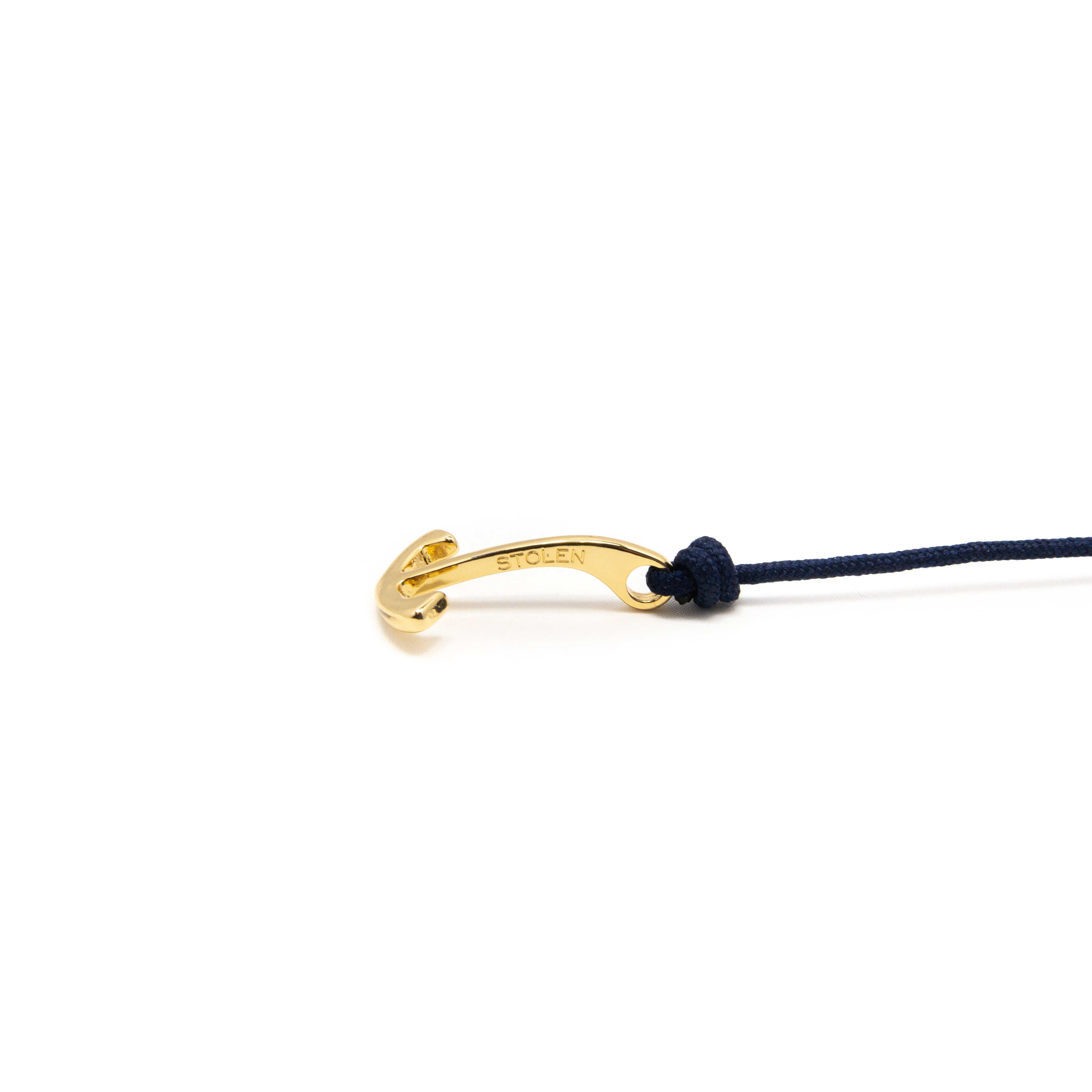Adjustable anchor bracelet, gold-Wrist Wear-Stolen Riches / CA