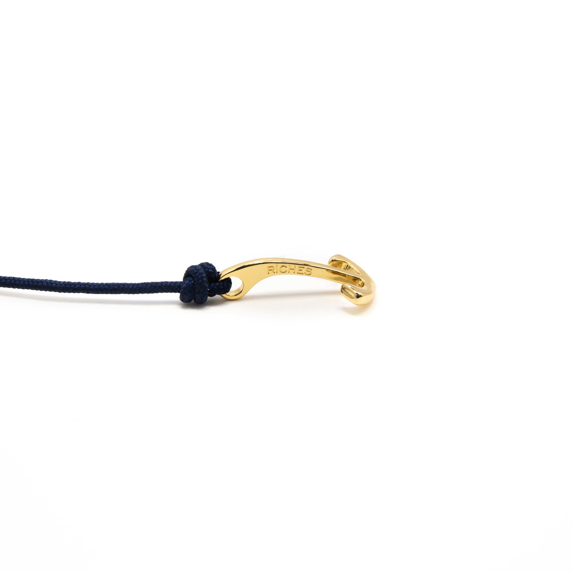 Adjustable anchor bracelet, gold-Wrist Wear-Stolen Riches / CA