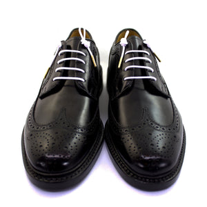 Bright white laces for dress shoes, Length: 32"/81cm-Stolen Riches