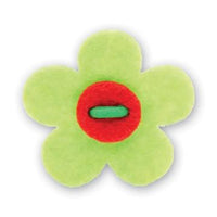 Flower Lapel Pin - Avalon Green with Portsalon Red - Stolen Riches