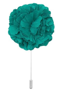 Cotton Lapel Pin - Dark Aqua - Stolen Riches