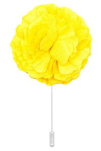 Cotton Lapel Pin - Huckleberry Yellow - Stolen Riches