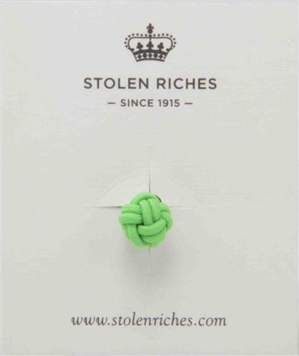 Crown Lapel Pin - Avalon Green with Portsalon Red - Stolen Riches