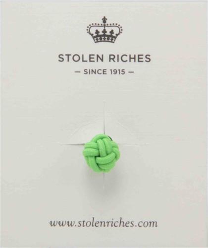 Crown Lapel Pin - Nicklaus Green with Huckleberry Yellow - Stolen Riches