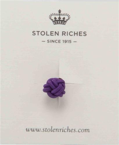 Crown Lapel Pin - Tiqui Orange with Buster Purple - Stolen Riches